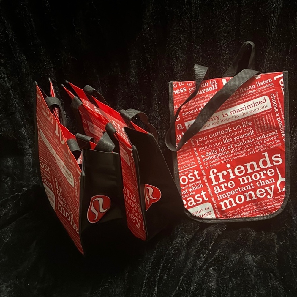 3 Lululemon Reusable Shopping Bags
